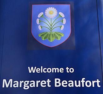Margaret Beaufort School sign April 2015